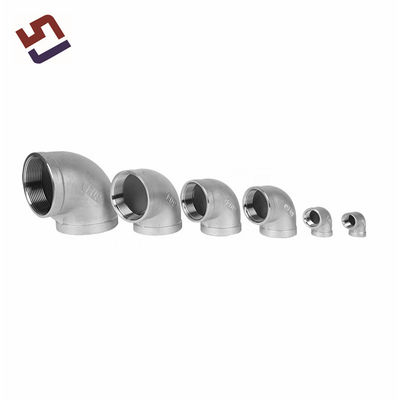 OEM roestvrij staal 304 316 aangepaste precieze gietverbinding 90 graden pijp elleboog fitting loodgieterij accessoires