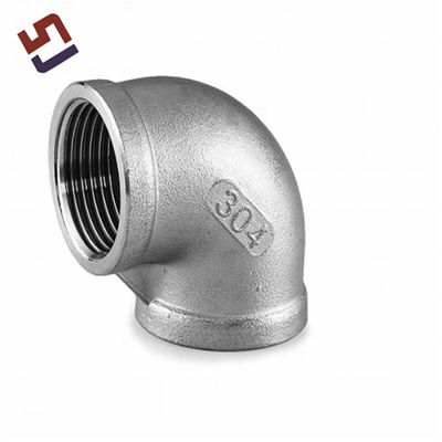 OEM roestvrij staal 304 316 aangepaste precieze gietverbinding 90 graden pijp elleboog fitting loodgieterij accessoires