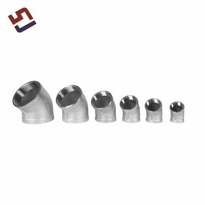 OEM roestvrij staal 304 316 aangepaste precieze gietverbinding 90 graden pijp elleboog fitting loodgieterij accessoires