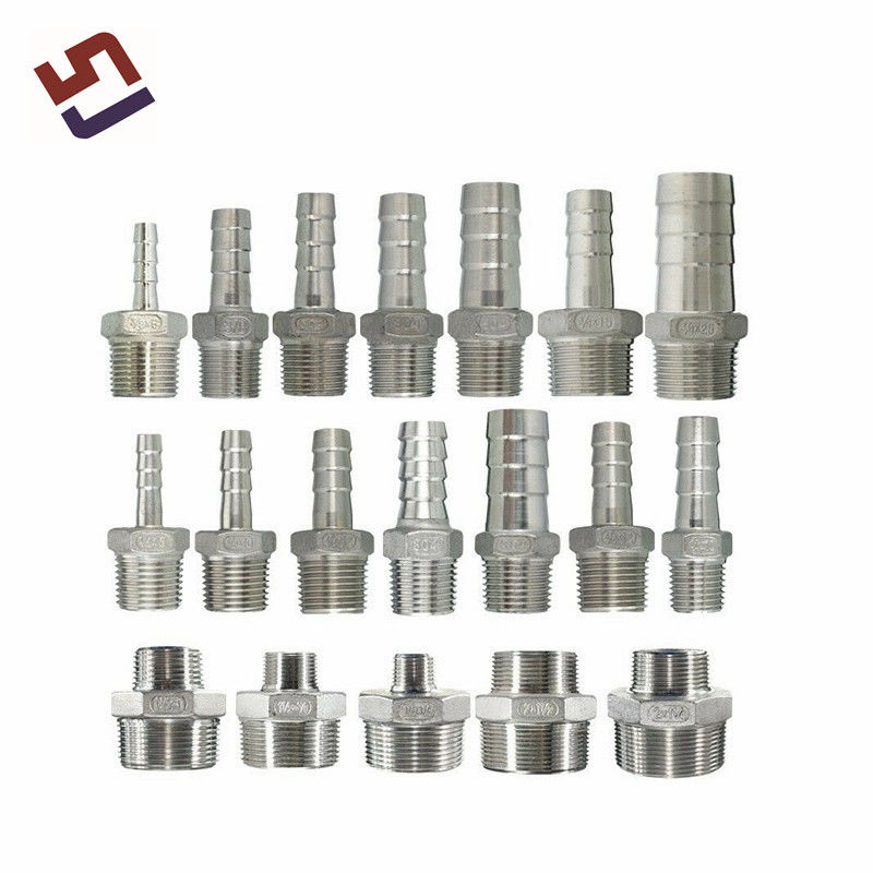 OEM Precision Casting Female Hose Fitting Hydraulische slangconnector Dubbele zeshoekige buisbehoren